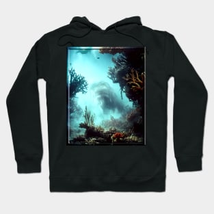 Shipwreck at the Bottom of the Sea (framed) Hoodie